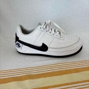 Nike Air Force 1 White with Black Swoosh